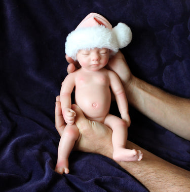 Realistic Real Lifelike 12" Full Silicone Baby Doll Body Reborn Preemie 2.6lbs Platinum Silicone Dolls Weighted Babies Ecoflex Bathtub Kids